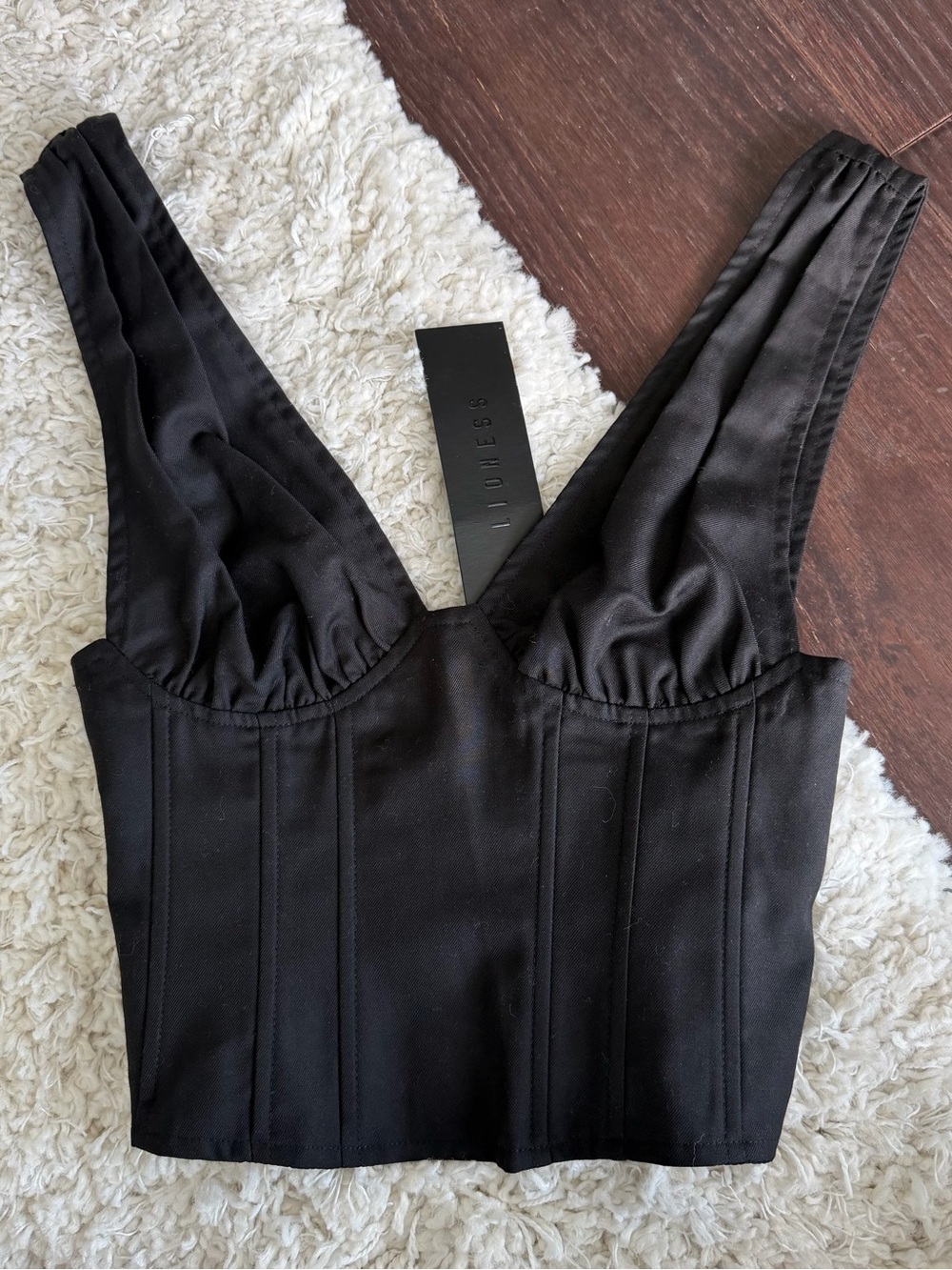 Lioness Hacienda Corset Top — Black